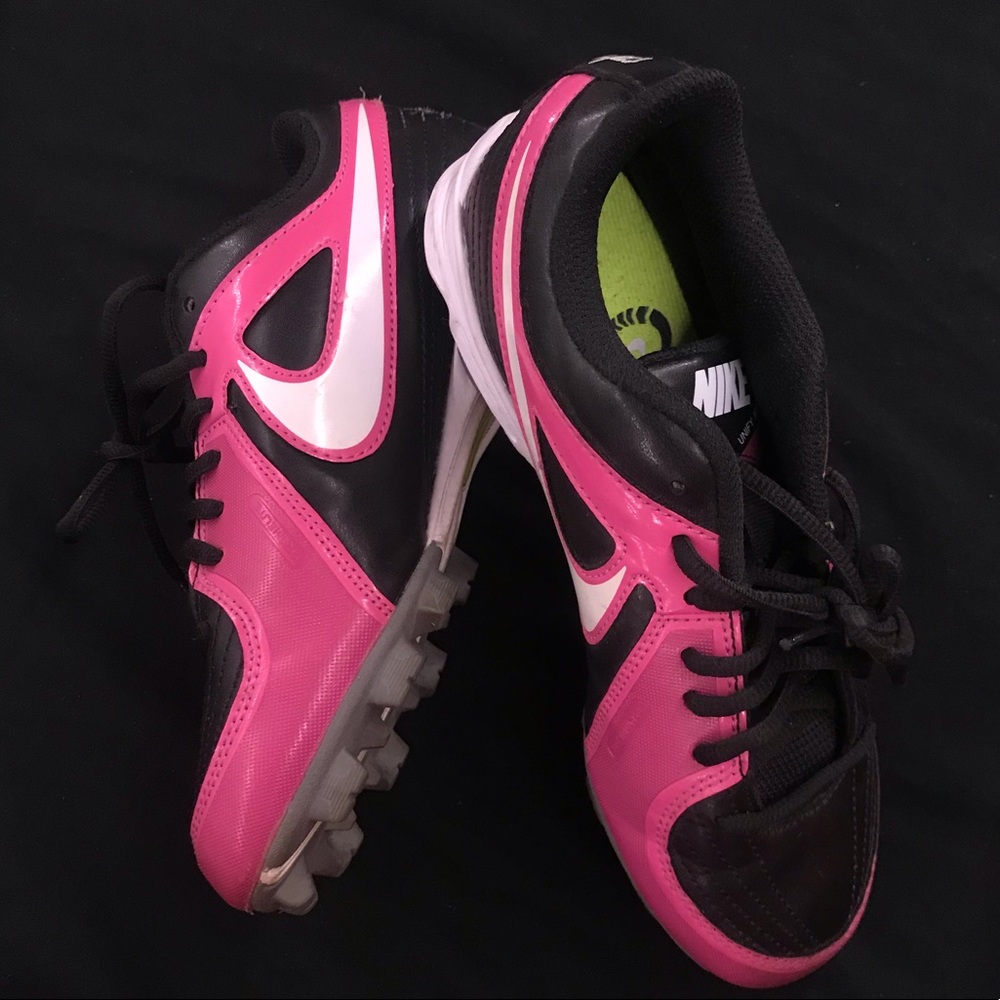 🌙Pink Nike Softball Cleats